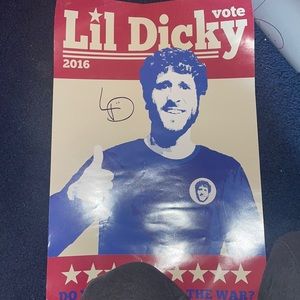 Signed LIL DICKY (Dave burd poster